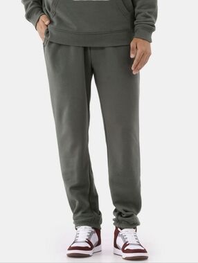 Men's Green Drawstring Jogger Pants - Casual Comfort 30in Inseam